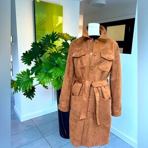 MOTHER Ultra Suede Trench Coat